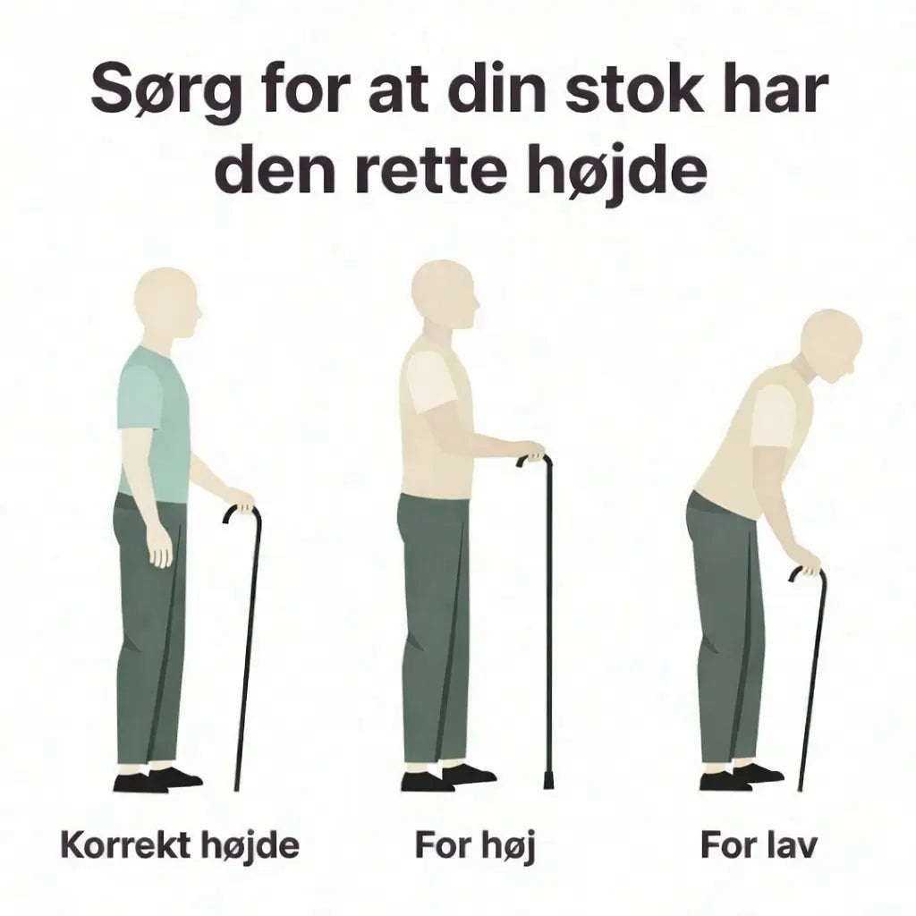 Vælg korrekt højde